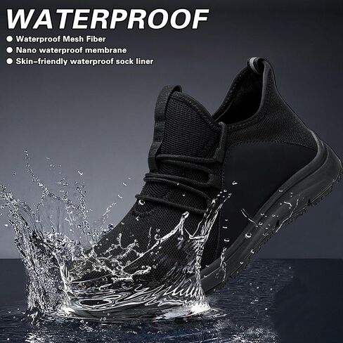 أحذية اصبع القدم الصلب للرجال النساء عدم الانزلاق للماء مقاومة للانزلاق أحذية العمل مقاومة للماء سلامة اصبع القدم أحذية البناء الصناعية غير قابلة للتدمير ثقب برهان أحذية رياضية in Kuwait