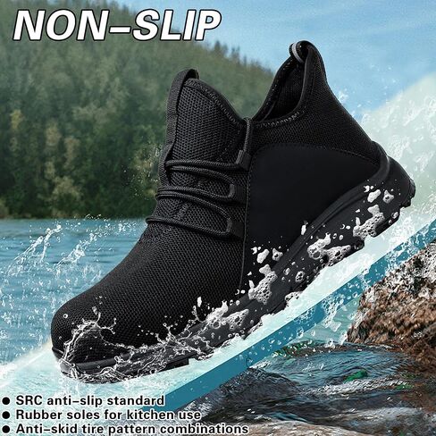 أحذية اصبع القدم الصلب للرجال النساء عدم الانزلاق للماء مقاومة للانزلاق أحذية العمل مقاومة للماء سلامة اصبع القدم أحذية البناء الصناعية غير قابلة للتدمير ثقب برهان أحذية رياضية in Kuwait