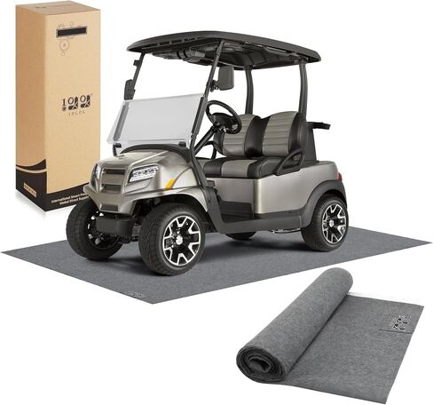 10L0L Large 8.8 x 4.9 Ft - Oil Absorbent Garage Floor Mat and Mechanic Pad, Protect Floor Waterproof Anti-Slip Garage Matts for Club Car EZGO Yamaha ATV UTV Parking Mat in Saudi Arabia