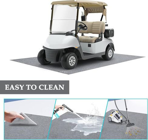 10L0L Large 8.8 x 4.9 Ft - Oil Absorbent Garage Floor Mat and Mechanic Pad, Protect Floor Waterproof Anti-Slip Garage Matts for Club Car EZGO Yamaha ATV UTV Parking Mat in Saudi Arabia