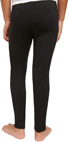Splendid Girls Tapered Legs Elastic Waistband Solid Legging (2 Pack) (10, Black - Peacoat) in Saudi Arabia
