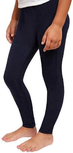 Splendid Girls Tapered Legs Elastic Waistband Solid Legging (2 Pack) (10, Black - Peacoat) in Saudi Arabia
