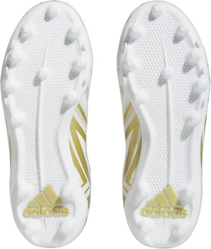 adidas Freak Spark 23 Football Shoe, White/White/Gold Metallic, 1.5 US Unisex Little Kid in Saudi Arabia