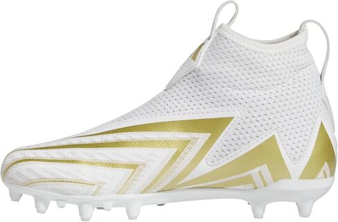 adidas Freak Spark 23 Football Shoe, White/White/Gold Metallic, 1.5 US Unisex Little Kid in Saudi Arabia