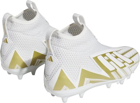 adidas Freak Spark 23 Football Shoe, White/White/Gold Metallic, 1.5 US Unisex Little Kid in Saudi Arabia