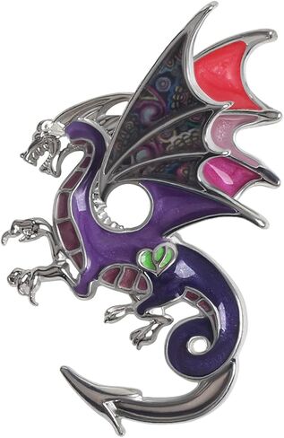 Alloy Fantasy Dinosaur Dragon Brooch Enamel Pins for Women Lady Girl Fashion Jewelry Gift in Saudi Arabia