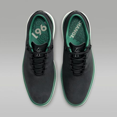 NIKE Jordan ADG 4 x Eastside Golf Men's Golf Shoes (FJ0850-001, Black/White/Metallic Gold/Malachite) Size 10.5 in Saudi Arabia