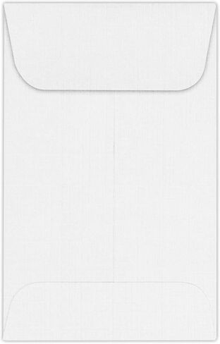 LUXPaper #1 Coin Envelopes | 2 1/4" x 3 1/2" | White Linen | 80lb. Text | 50 Qty in Saudi Arabia
