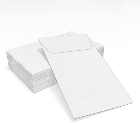 LUXPaper #1 Coin Envelopes | 2 1/4" x 3 1/2" | White Linen | 80lb. Text | 50 Qty in Saudi Arabia
