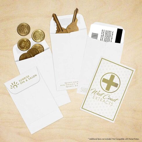 LUXPaper #1 Coin Envelopes | 2 1/4" x 3 1/2" | White Linen | 80lb. Text | 50 Qty in Saudi Arabia