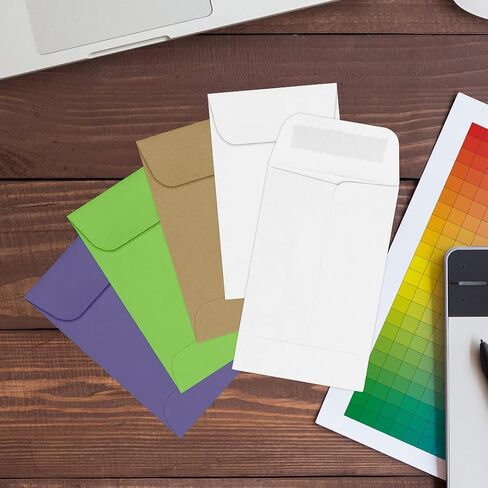 LUXPaper #1 Coin Envelopes | 2 1/4" x 3 1/2" | White Linen | 80lb. Text | 50 Qty in Saudi Arabia