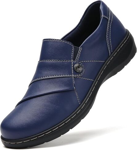 QAE Loafers for Women Orthopedic Shoes Comfortable Slip-Ons Work Flats Womens Business Casual Dress Penny Loafers in Saudi Arabia