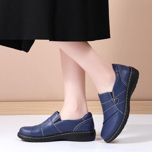 QAE Loafers for Women Orthopedic Shoes Comfortable Slip-Ons Work Flats Womens Business Casual Dress Penny Loafers in Saudi Arabia