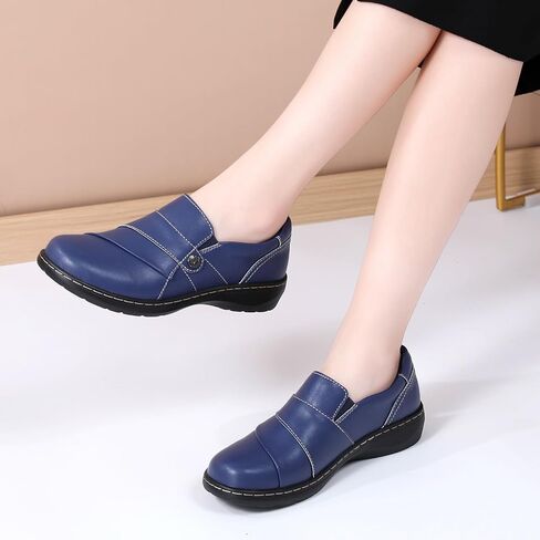 QAE Loafers for Women Orthopedic Shoes Comfortable Slip-Ons Work Flats Womens Business Casual Dress Penny Loafers in Saudi Arabia