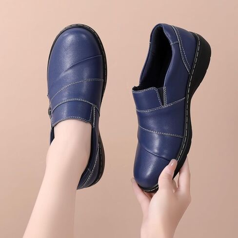 QAE Loafers for Women Orthopedic Shoes Comfortable Slip-Ons Work Flats Womens Business Casual Dress Penny Loafers in Saudi Arabia