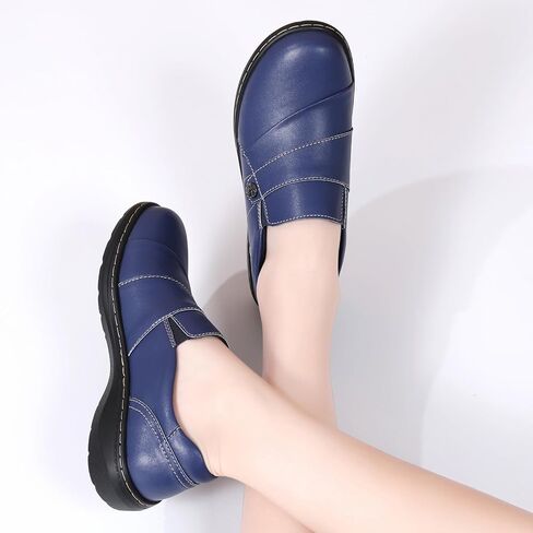 QAE Loafers for Women Orthopedic Shoes Comfortable Slip-Ons Work Flats Womens Business Casual Dress Penny Loafers in Saudi Arabia