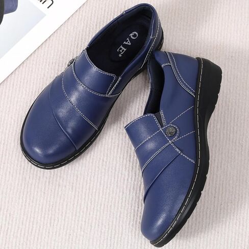 QAE Loafers for Women Orthopedic Shoes Comfortable Slip-Ons Work Flats Womens Business Casual Dress Penny Loafers in Saudi Arabia
