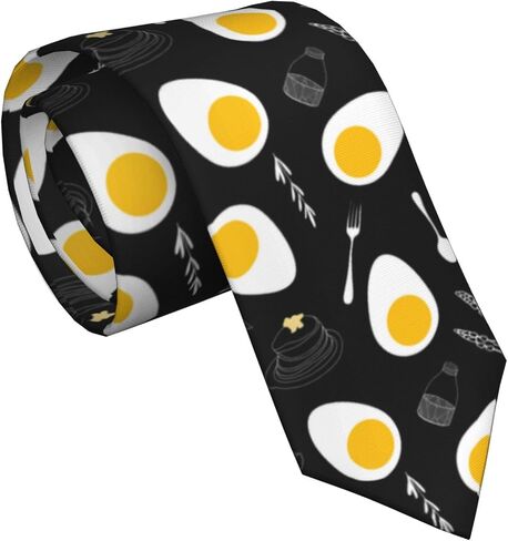 French Fries Men's Ties 3.1" Classic Silk Mens Neckties Novelty Soft Neck Tie For Formal Business in Saudi Arabia