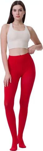 DUCMODA Women's 70D Semi-Opaque Tights High Waist Solid Soft Stretch Pantyhose in Saudi Arabia