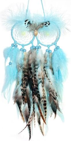 ديكور حائط على شكل بومة Dream Catcher، زخارف معلقة على الحائط من DreamCatchers لغرفة النوم وديكور المنزل كهدية للمهرجانات in Saudi Arabia