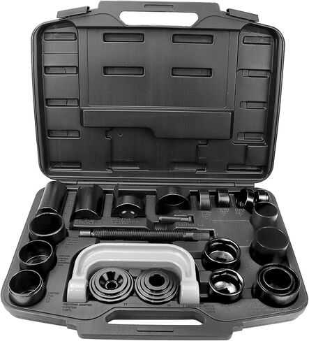 FEXON 23pc Master Ball Joint Press Kit Ball Joint Press & U Joint Removal Kit مع مقابس ومحولات عالمية، مجموعة أدوات وصلة كروية شديدة التحمل لمعظم السيارات ذات الدفع الرباعي والشاحنات الخفيفة وسيارات الدفع الرباعي in Saudi Arabia