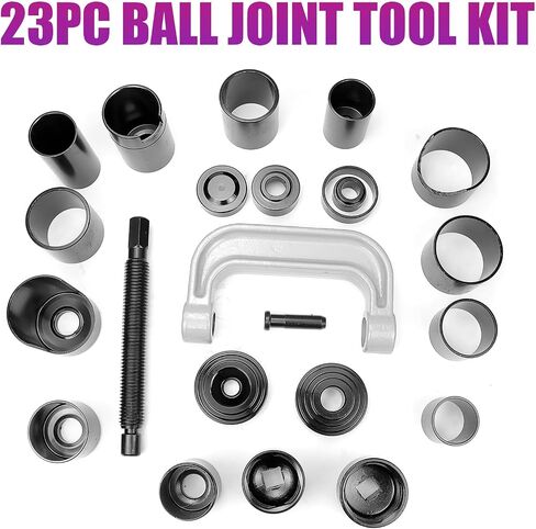 FEXON 23pc Master Ball Joint Press Kit Ball Joint Press & U Joint Removal Kit مع مقابس ومحولات عالمية، مجموعة أدوات وصلة كروية شديدة التحمل لمعظم السيارات ذات الدفع الرباعي والشاحنات الخفيفة وسيارات الدفع الرباعي in Saudi Arabia