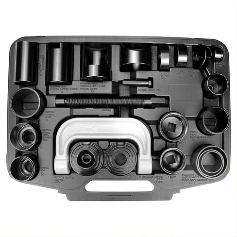 FEXON 23pc Master Ball Joint Press Kit Ball Joint Press & U Joint Removal Kit مع مقابس ومحولات عالمية، مجموعة أدوات وصلة كروية شديدة التحمل لمعظم السيارات ذات الدفع الرباعي والشاحنات الخفيفة وسيارات الدفع الرباعي in Saudi Arabia