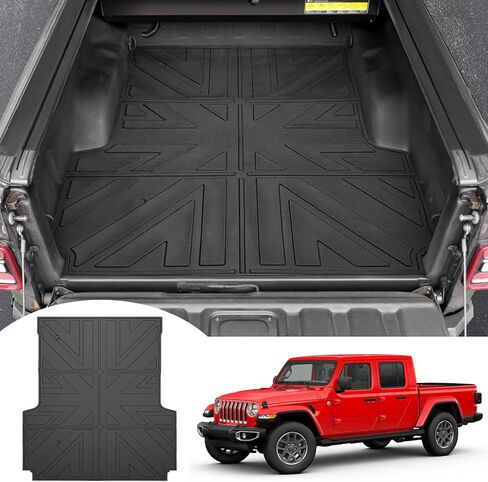 Bed Mat Compatible with 2019-2024 Jeep Gladiator JT 5FT, All Weather Truck Bed Mat TPE Pickup Bed Liner for 2023 2024 Jeep Gladiator Accessories in Saudi Arabia