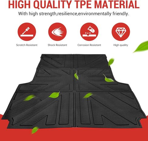 Bed Mat Compatible with 2019-2024 Jeep Gladiator JT 5FT, All Weather Truck Bed Mat TPE Pickup Bed Liner for 2023 2024 Jeep Gladiator Accessories in Saudi Arabia