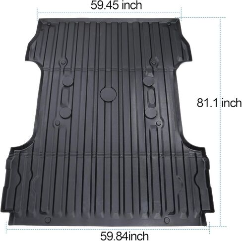 حصيرة سرير صندوق السيارة لعام 2017-2024 Ford F-250 F-350، بطانة سرير مخصصة لجميع الأحوال الجوية TPE مقاومة للماء فائقة التحمل 6.8FT ﻿لملحقات 2024 F-250 F-350 in Kuwait