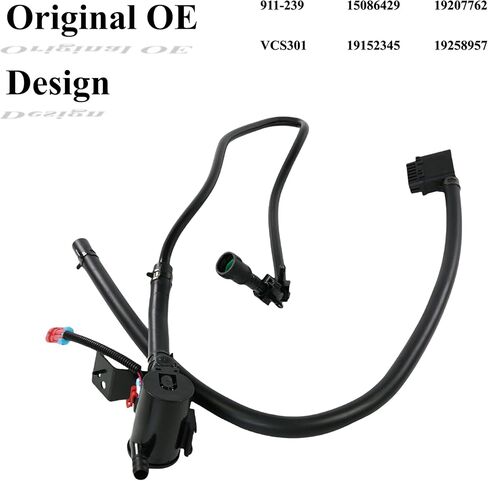 علبة بخار تنفيس الملف اللولبي 911-239 طقم إصلاح صمام تنفيس علبة مع خرطوم الملف اللولبي تنفيس علبة بخار وتسخير الأسلاك يصلح لنماذج 1999-2010 كاديلاك / تشيفي / جي إم سي استبدال #15086429 19152345 in Kuwait