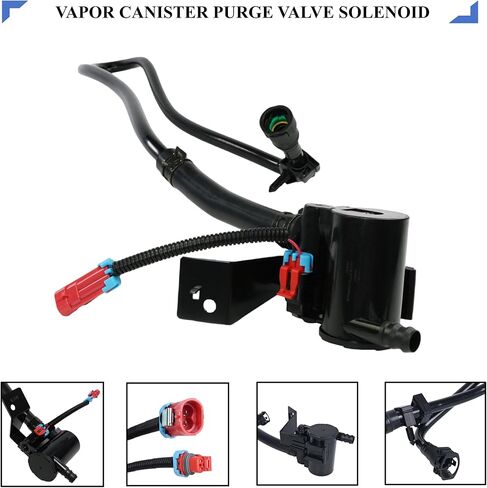 علبة بخار تنفيس الملف اللولبي 911-239 طقم إصلاح صمام تنفيس علبة مع خرطوم الملف اللولبي تنفيس علبة بخار وتسخير الأسلاك يصلح لنماذج 1999-2010 كاديلاك / تشيفي / جي إم سي استبدال #15086429 19152345 in Kuwait