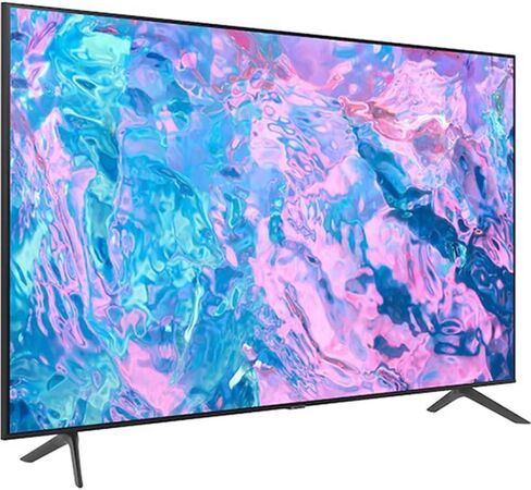 حزمة تلفزيون سامسونج الذكية UN55CU7000 مقاس 55 بوصة Crystal UHD 4K مع حزمة حماية محسنة CPS لمدة عامين (موديل 2023) in Kuwait