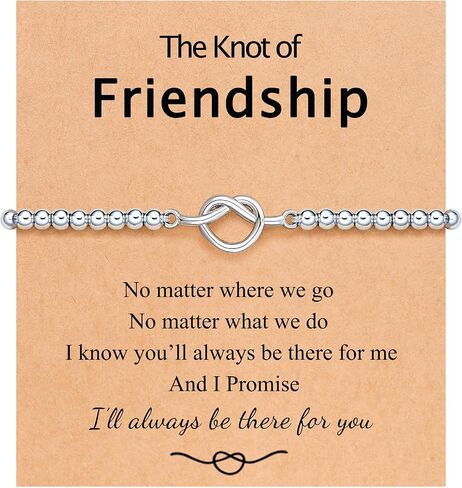 Forever Love Knot Infinity Friendship Bracelets for Women, Bridesmaid Wedding Birthday Christmas Valentines Day Gifts for Friends in Saudi Arabia