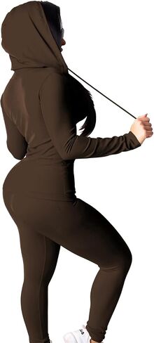 Mrskoala Two Piece Outfits for Women Jogger Sets Workout Sweat Suits Tracksuit Pants Set in Saudi Arabia