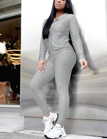 Mrskoala Two Piece Outfits for Women Jogger Sets Workout Sweat Suits Tracksuit Pants Set in Saudi Arabia