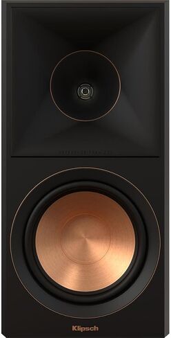 زوج مكبرات الصوت على رف الكتب Klipsch Reference Premiere RP-600M II مع قرن Tractrix الهجين الجديد كليًا الأكبر حجمًا 90 درجة × 90 درجة، ومكبرات صوت سيراميكية مقاس 6.5 بوصة لصوت المسرح المنزلي الديناميكي باللون الأبنوسي in Saudi Arabia