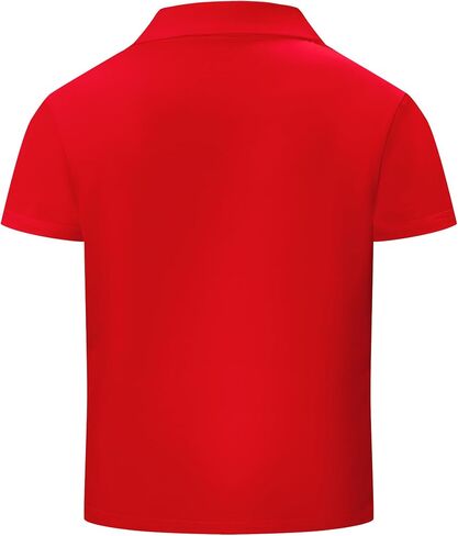 Boys Printed Polo Shirt Short Sleeve Stylish Moisture Wicking UPF 30+ Performance Golf Shirts 7-16 Years in Saudi Arabia