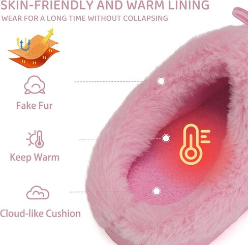 WateLves Girls Slippers Kids Slip On Winter House Shoes Anti-Slip Soft Coral Fleece Slipper for Indoor & Outdoor in Kuwait