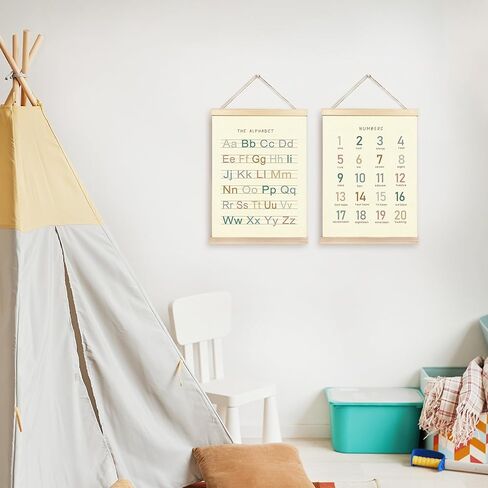 cgbhw الفصول الدراسية ديكور الأبجدية ملصق شماعات الإطار مجموعة من 2، الأبجدية لجدار الفصول الدراسية، حزمة ديكور الفصول الدراسية ما قبل المدرسة، الحضانة رياض الأطفال غرفة الأطفال التعليمية جدار الفن شنقا ديكور in Kuwait