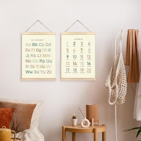 cgbhw الفصول الدراسية ديكور الأبجدية ملصق شماعات الإطار مجموعة من 2، الأبجدية لجدار الفصول الدراسية، حزمة ديكور الفصول الدراسية ما قبل المدرسة، الحضانة رياض الأطفال غرفة الأطفال التعليمية جدار الفن شنقا ديكور in Kuwait