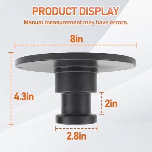 دبوس ملكي للمقطورة المطروقة، ملحوم على مقطورة العجلة الخامسة، طوق 2 بوصة مع لوحة دعم 3/8 بوصة، WA15 5050 in Kuwait