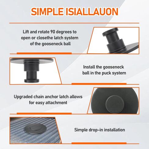 دبوس ملكي للمقطورة المطروقة، ملحوم على مقطورة العجلة الخامسة، طوق 2 بوصة مع لوحة دعم 3/8 بوصة، WA15 5050 in Kuwait