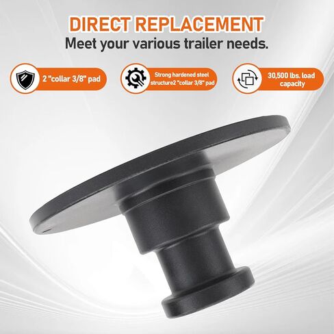 دبوس ملكي للمقطورة المطروقة، ملحوم على مقطورة العجلة الخامسة، طوق 2 بوصة مع لوحة دعم 3/8 بوصة، WA15 5050 in Kuwait