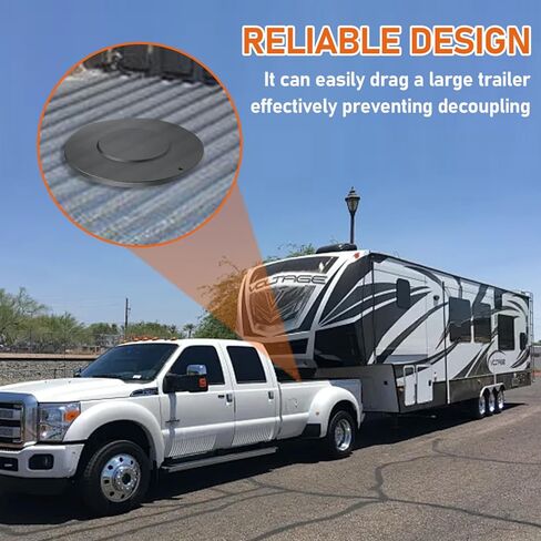 دبوس ملكي للمقطورة المطروقة، ملحوم على مقطورة العجلة الخامسة، طوق 2 بوصة مع لوحة دعم 3/8 بوصة، WA15 5050 in Kuwait