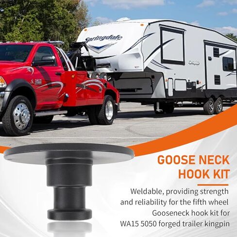 دبوس ملكي للمقطورة المطروقة، ملحوم على مقطورة العجلة الخامسة، طوق 2 بوصة مع لوحة دعم 3/8 بوصة، WA15 5050 in Kuwait