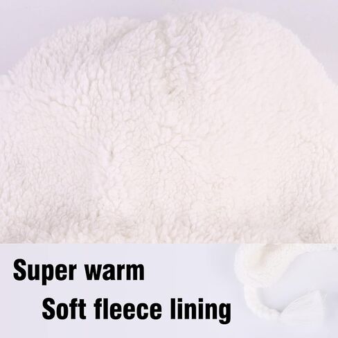 قبعة صغيرة شتوية للفتيات الصغيرات والأولاد، قبعة أذن مبطنة بالصوف الدافئ للفتيات الصغيرات والأولاد in Kuwait