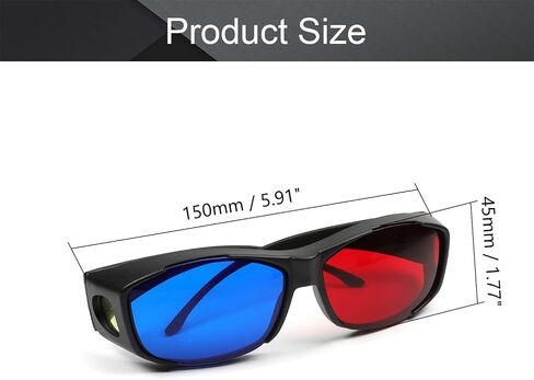 Othmro 3Pcs Durable 3D Style Glasses 3D Viewing Glasses 3D Movie Game Glasses Red-Blue 3D Glasses Plastic Frame Black Resin Lens for 3D TV Cinema Films DVD Viewing Home Movies in Saudi Arabia