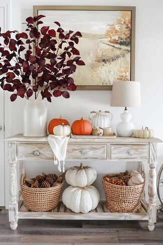 3PCS Artificial Fall Leaf Stems Autumn Leaves Fake Fagus Sylvatica Folige Burgundy Faux Beech Leaf Branch, Long Stems for Floral Arrangements Autumn Decoration in Saudi Arabia