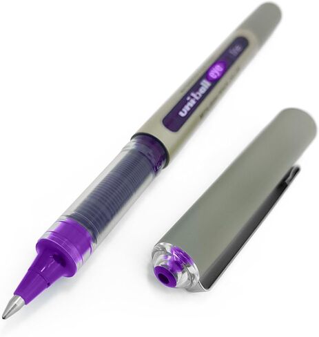 Uni-Ball - UB-157 Rollerball Pens - 0.7mm Nib - Violet Purple Ink - Wallet of 8 in Saudi Arabia